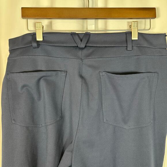 EUC Duluth Trading Co Women's 16 Regular‎ High Waist Wide Leg Ponte Pants Blue - Picture 8 of 10